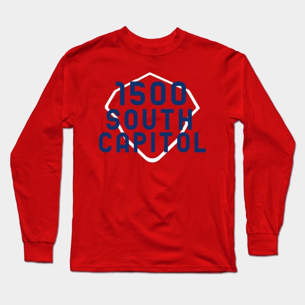 1500 South Capitol Outline Long Sleeve T-Shirt by Bat Flip Tees